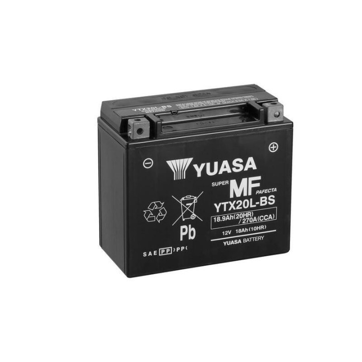 BATTERIE YUASA 12V YTX20L YAMAHA 400 BIG BEAR KODIAK