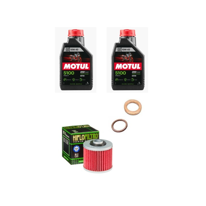 Kit vidange complet YAMAHA 700 Raptor MOTUL 10w40 Semi-synthèse 5100