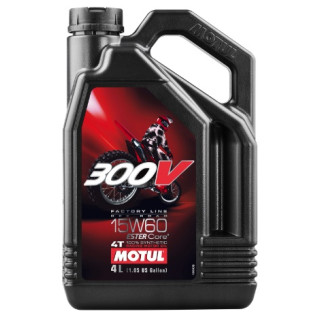 Huile moteur 4T Motul 300V 15W60 4L | MX-Quad