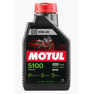 HUILE MOTUL 5100 4 TEMPS TECHNOSYNTHESE 10W40 1L