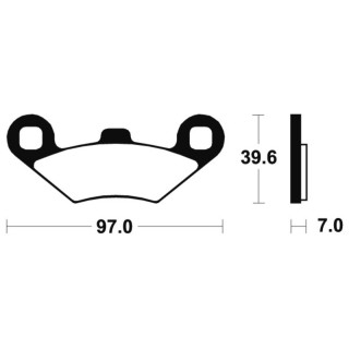 Plaquettes de frein avant Polaris Sportsman 500 4x4 | MX-Quad