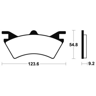 Plaquettes frein arrière Polaris Sportsman 500 6x6 | MX-Quad