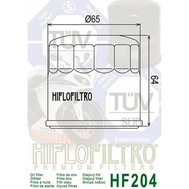 FILTRE A HUILE YFM 700 GRIZZLY 04-14 HF204