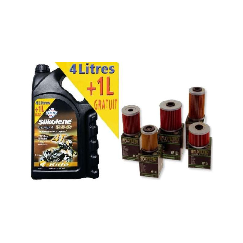 HUILE SILKOLENE COMP 4 10w40 5 L ET 2 FILTRES A HUILE