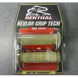 POIGNEES RENTHAL KEVLAR POUR MOTO 22mm+24mm