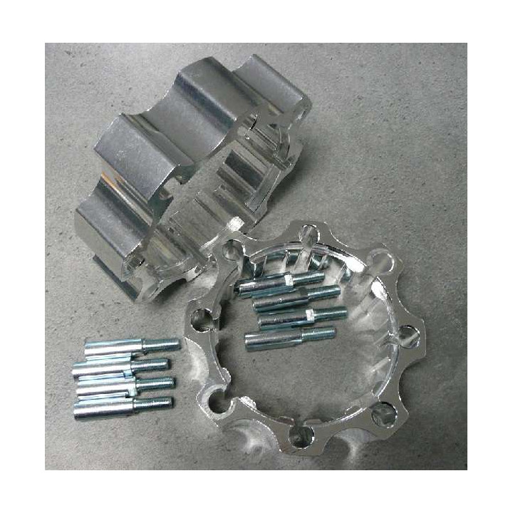 PAIRE D ELARGISSEUR AVANT DOUBLE PERCAGE 4X144 ET 4X156 +45mm
