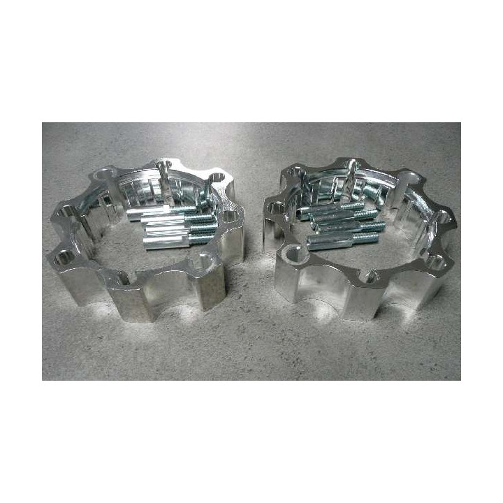 PAIRE D ELARGISSEURS AVANT DOUBLE PERCAGE 4X144 ET 4X156 +45mm
