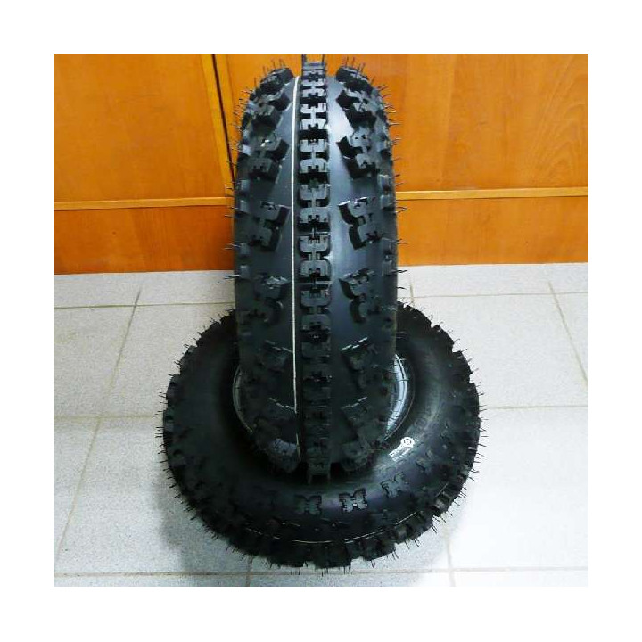 Pack jantes acier et pneus WANDA avant LTR LTZ KFX KXR | MX-Quad