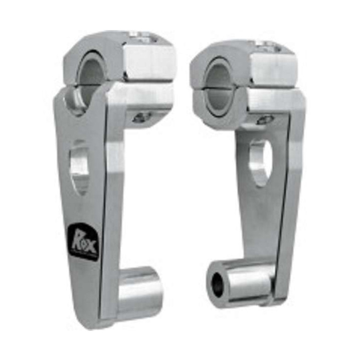 PONTETS REHAUSSES ALU ROX DE 22mm A 22mm ou 28,6mm +89mm