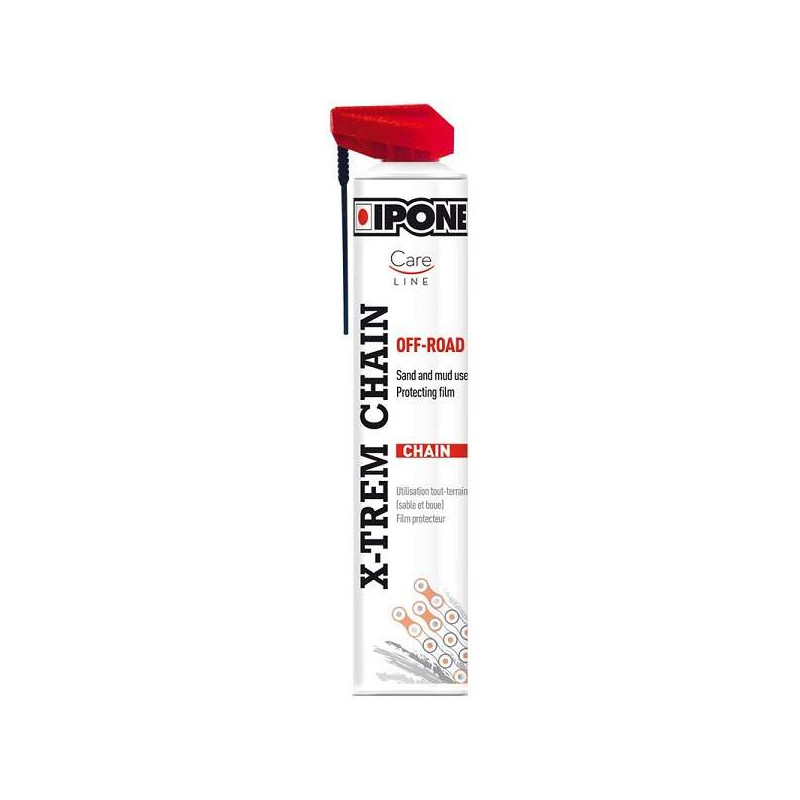 GRAISSE BOMBE CHAINE IPONE SPRAY CARELINE X-TREM CHAIN OFF ROAD 750ML