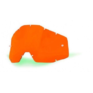 ECRAN REMPLACEMENT ORANGE POUR MASQUE LUNETTE 100% CROSS RACECRAFT, ACCURI, ET STRATA 