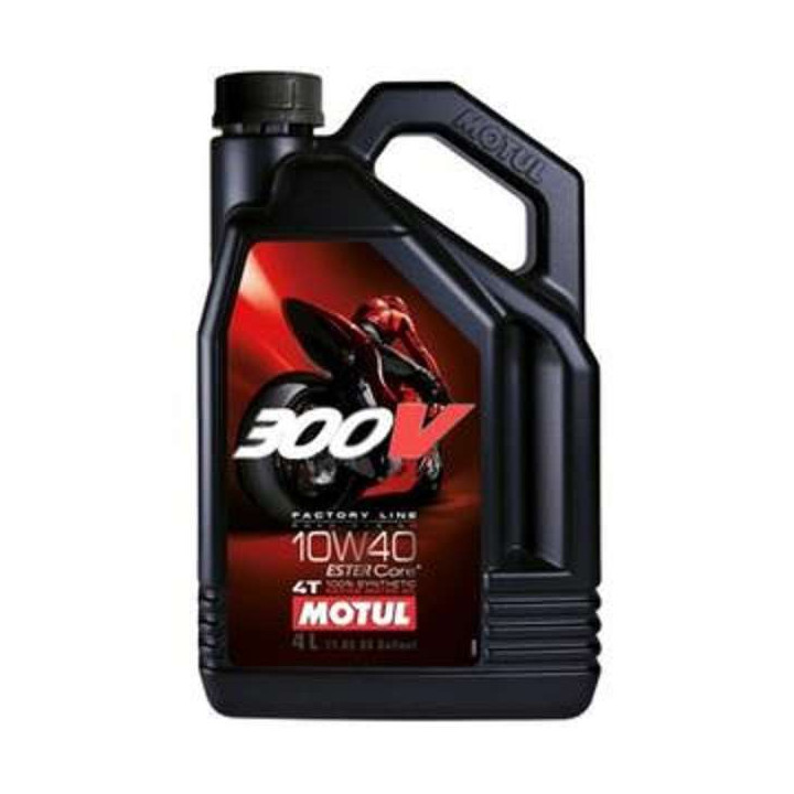HUILE  MOTEUR MOTUL 300V FACTORY LINE OFF ROAD 10W40  4T 100% SYNTHETIC 4 L
