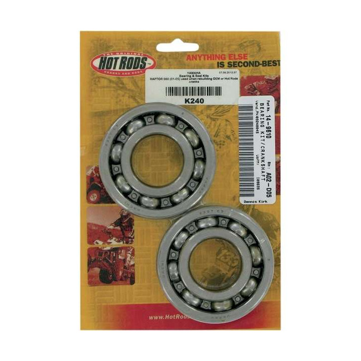KIT ROULEMENTS VILEBREQUIN HOT RODS YFM 660 GRIZZLY 02/08