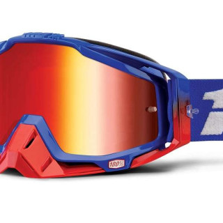 LUNETTES MASQUE 100% RACECRAFT REPUBLIC ECRAN MIROIR ROUGE