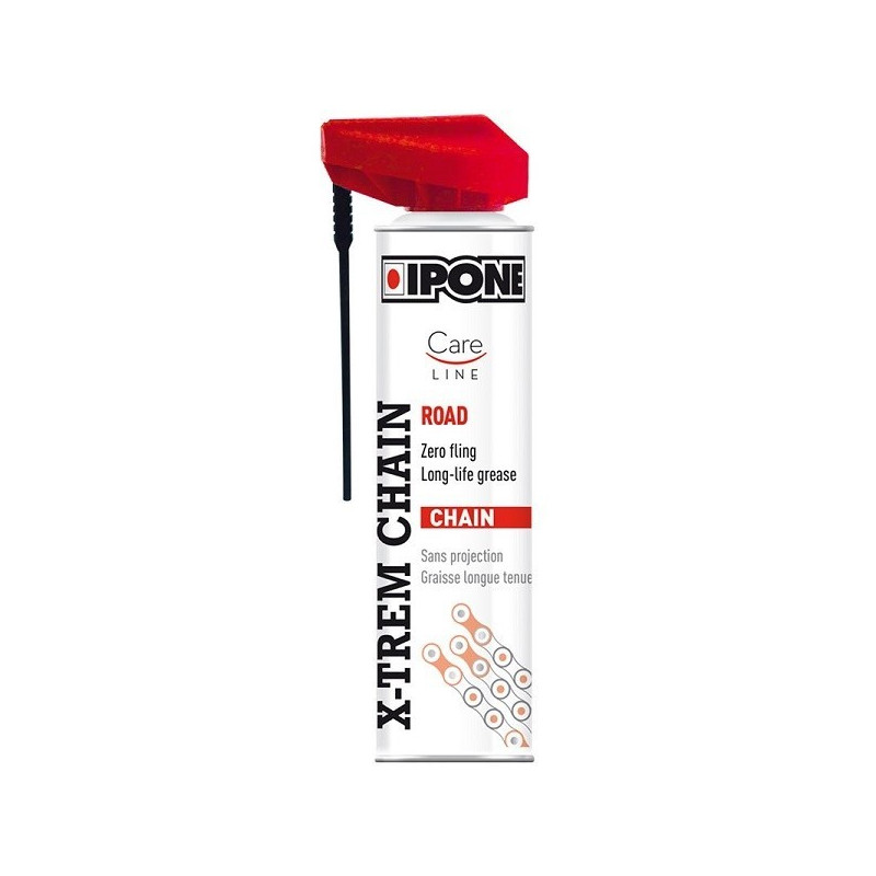 GRAISSE BOMBE CHAINE IPONE SPRAY CARELINE X-TREM CHAIN ROAD 250ML