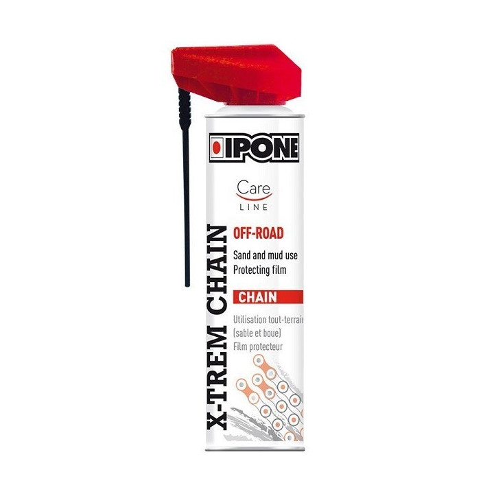 GRAISSE BOMBE CHAINE IPONE SPRAY CARELINE X-TREM CHAIN CROSS OFF ROAD 250ML