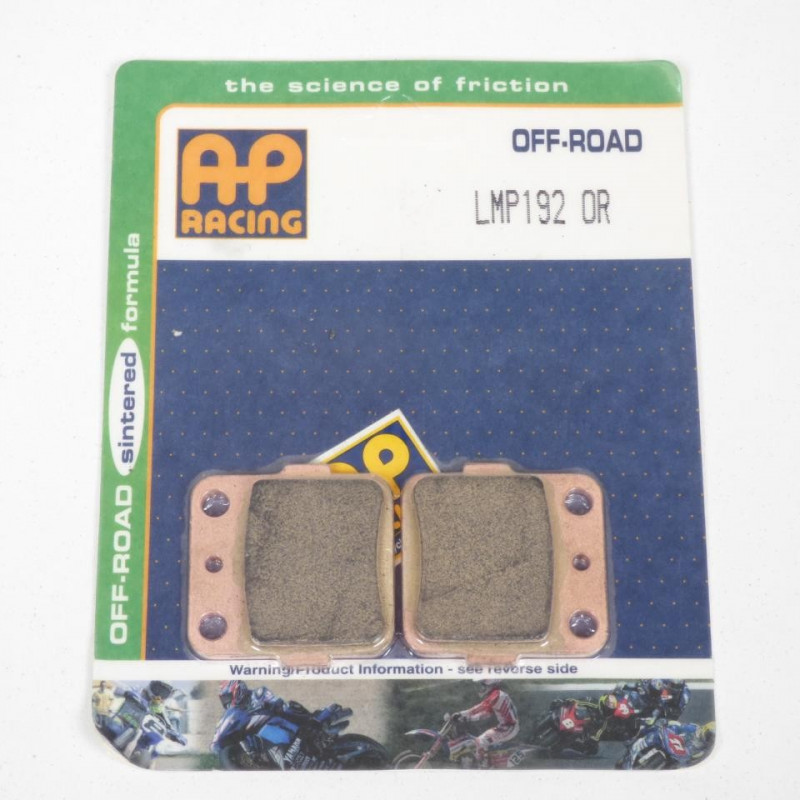 PLAQUETTES DE FREIN AVANT YFM RAPTOR 660 AP RACING 01/05 LMP192OR