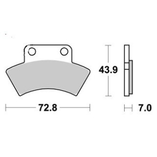 PLAQUETTES DE FREIN ARRIERE XPRESS 300 AP RACING 96/99 LMP317AOR