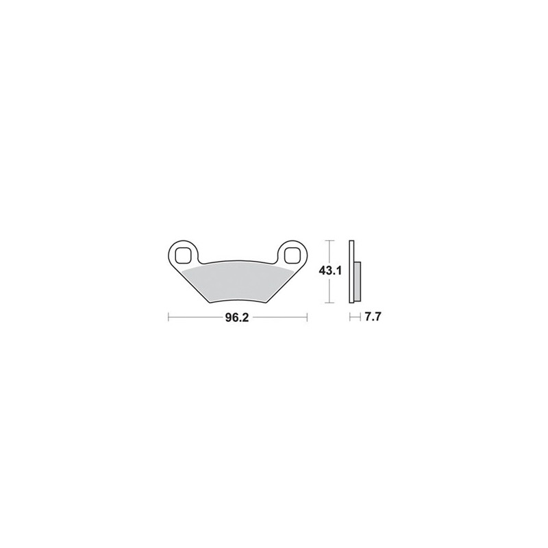 PLAQUETTES DE FREIN AVANT SPORTSMAN 850 AP RACING 09/13 LMP499OR