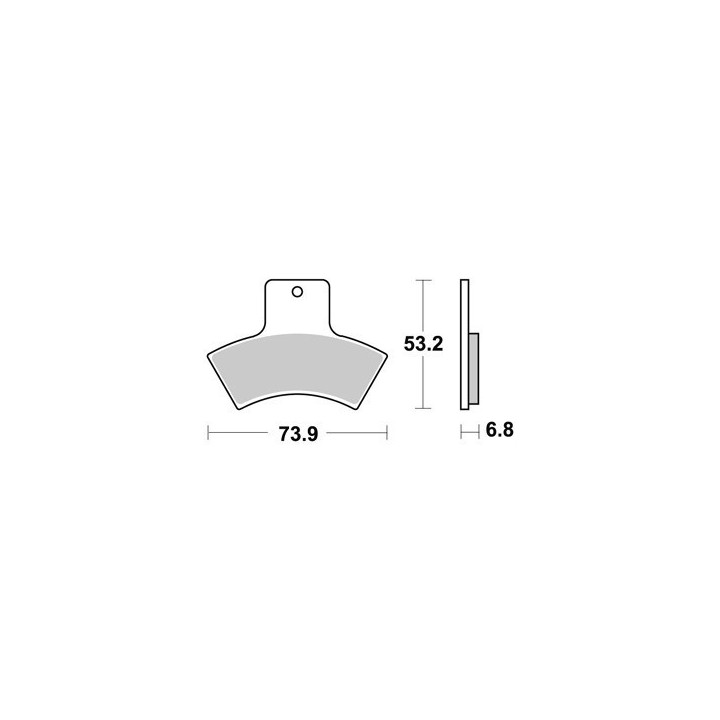 PLAQUETTES DE FREIN ARRIERE TRAIL BOSS 330 AP RACING 03/07 LMP355AOR