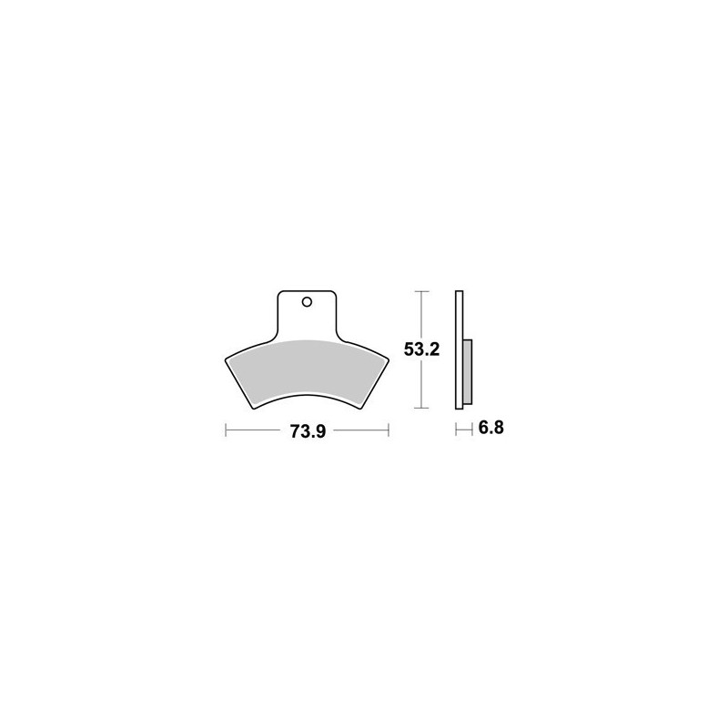 PLAQUETTES DE FREIN ARRIERE SCRAMBLER 400 AP RACING 99/02 LMP355AOR