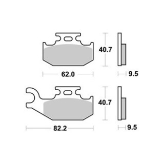 PLAQUETTES DE FREIN AVANT OUTLANDER 500 AP RACING 07/12 LMP367OR