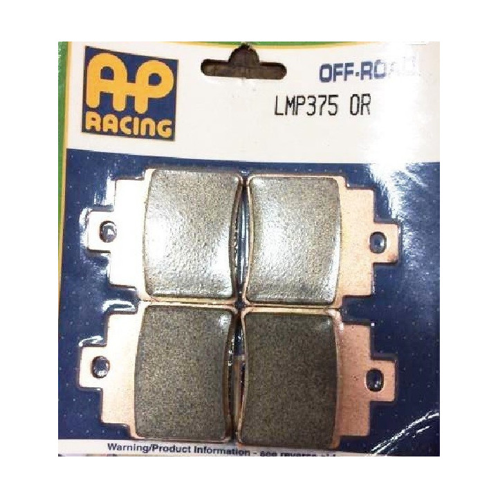 PLAQUETTES DE FREIN ARRIERE MXU 250 AP RACING 04/09 LMP375OR