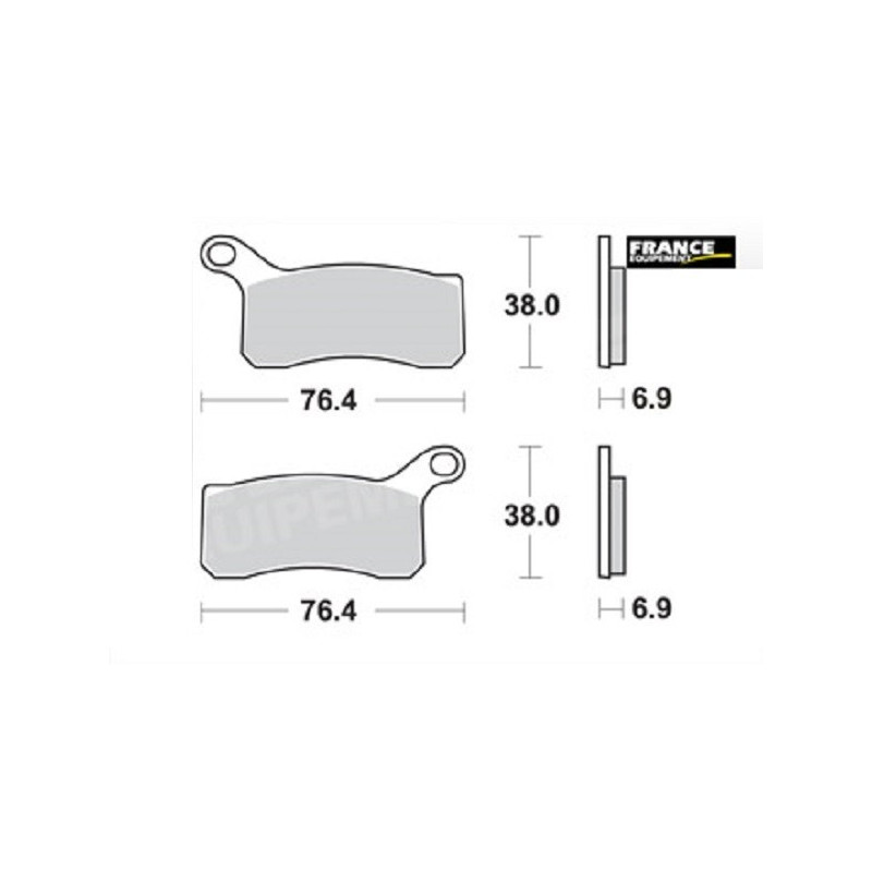 PLAQUETTES DE FREIN AVANT SX 450 AP RACING 09/11 LMP466ORR