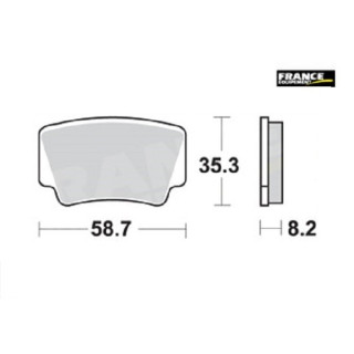 PLAQUETTES DE FREIN ARRIERE XC 525 AP RACING 08/11 LMP467OR