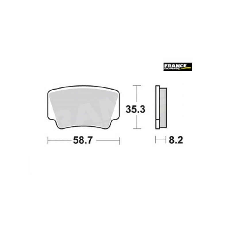 PLAQUETTES DE FREIN ARRIERE XC 525 AP RACING 08/11 LMP467OR