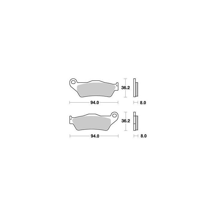 PLAQUETTES DE FREIN AVANT WILD 450 HP AP RACING 03/13 LMP271OR
