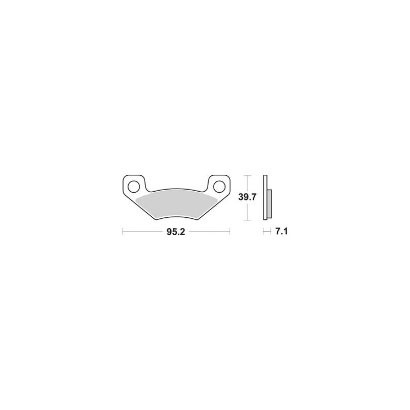 PLAQUETTES DE FREIN ARRIERE DS 450 AP RACING 08/12 LMP508OR